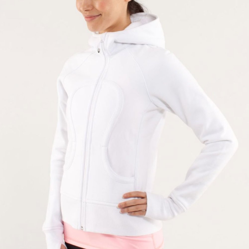 Lululemon White Scuba Hoodie Size 4